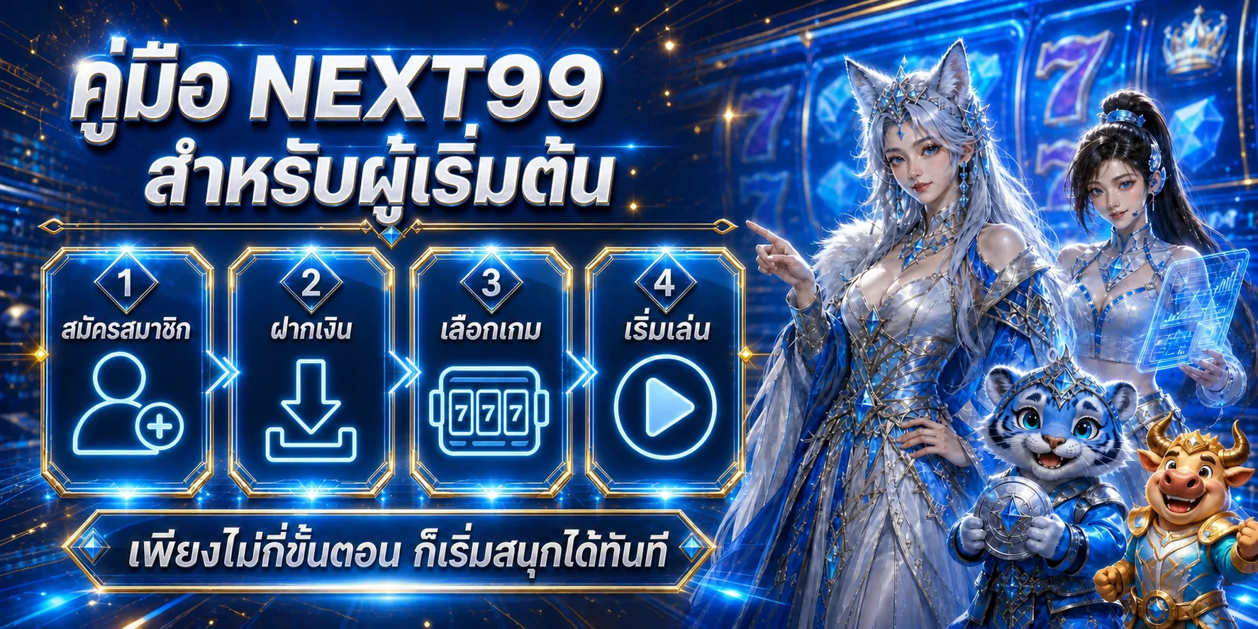 NEXT99 คู่มือสมัคร ฝากถอน และเลือกเกมสำหรับมือใหม่