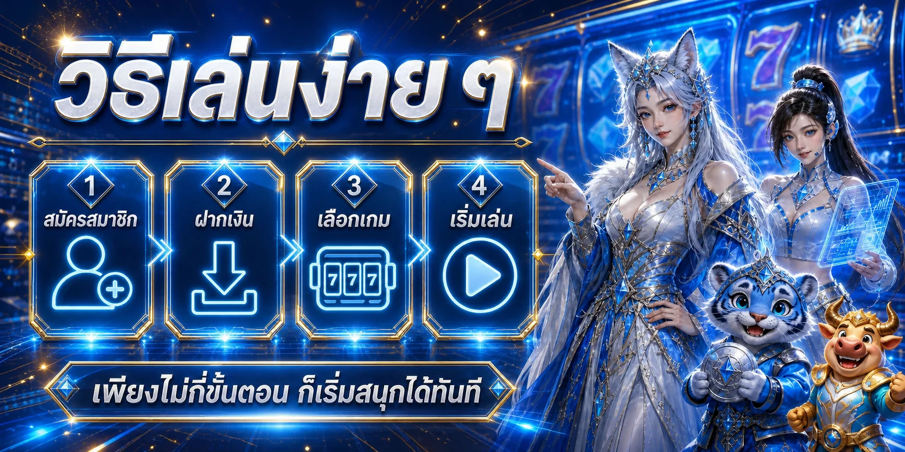 ขั้นตอนสมัคร ฝากเงิน เลือกเกม และเริ่มใช้ NEXT99